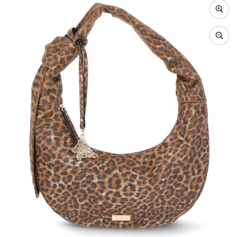 Jessica Simpson Leopard-Print Hobo Shoulder Bag